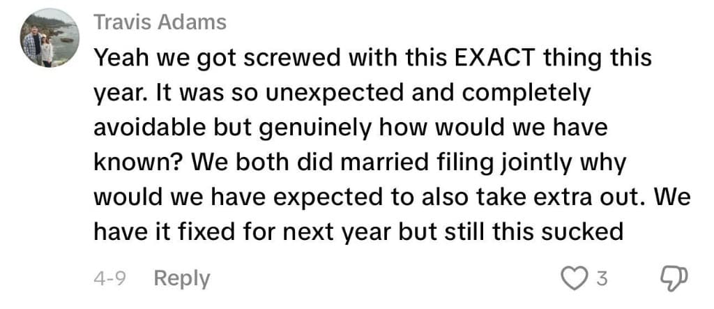 Social media comment about the W-4 form (3 of 13)